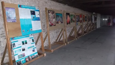 … La mostra con le tavole dell’ARPAV e le foto delle Tegnùe dei sub dell’Oasi Marina, capitanati da Francesco Gusso…