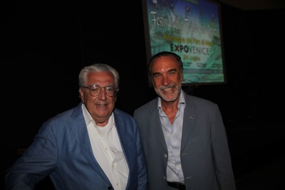 Il professor Antonio Stefanon e Alvaro Gradella.